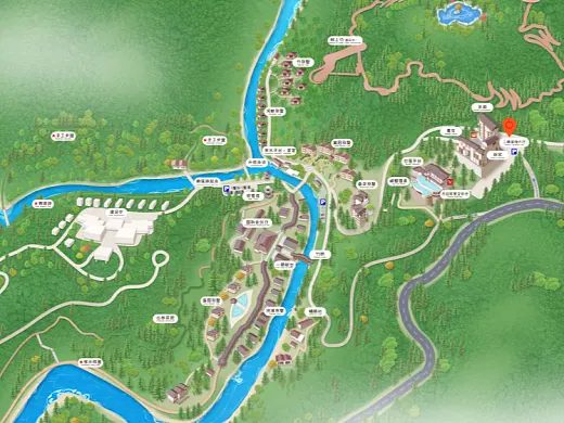 北仑结合景区手绘地图智慧导览和720全景技术，可以让景区更加“动”起来，为游客提供更加身临其境的导览体验。